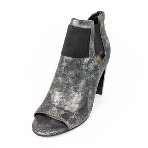 Kaari Blue Womens Shoes Grey Jade Gore Open Toe Bootie Size 6